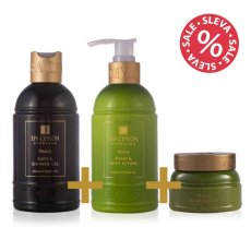 Sada PEACE (Sprchový Gel + Tělové Mléko + Peeling)