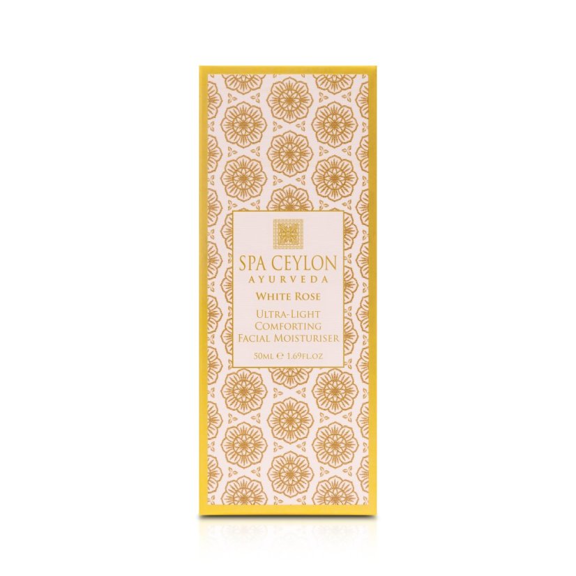 Ultralehký zklidňující hydratační pleťový krém WHITE ROSE 50 ml