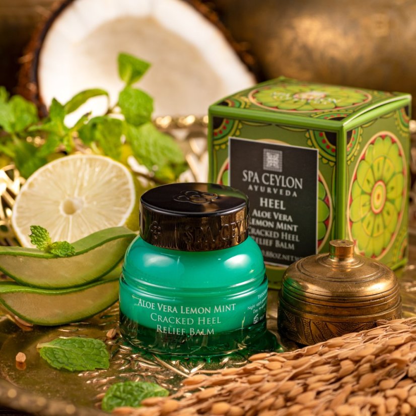 Zklidňující Balzám na Popraskané Paty HEEL ALOE VERA LEMON MINT 25g