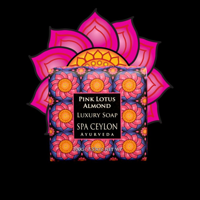 Luxusní Mýdlo PINK LOTUS ALMOND 100g