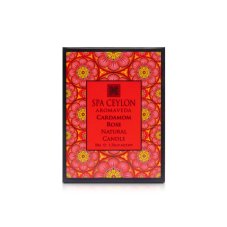 CARDAMOM ROSE Aromaveda Natural Candle 50g