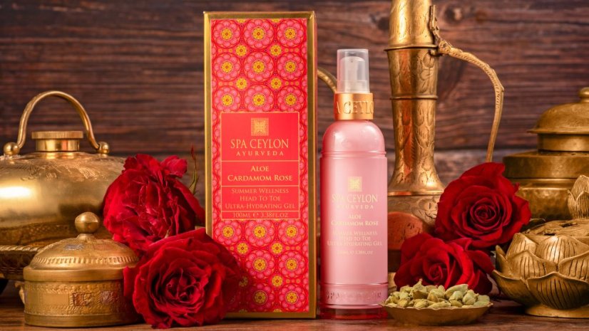 Letní Wellness Ultra-Hydratační Gel na Celé Tělo ALOE CARDAMOM ROSE 100ml