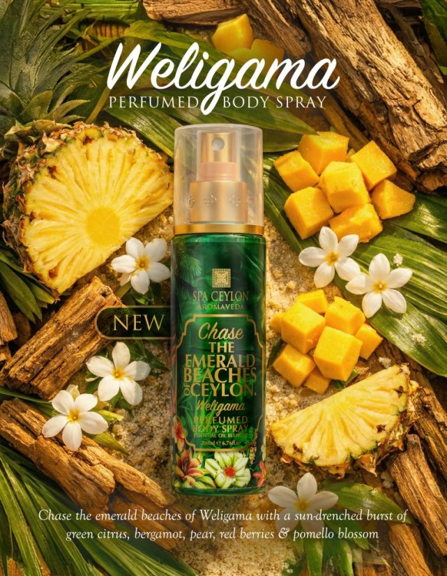 Weligama Pláž Parfémovaný tělový sprej -200ml