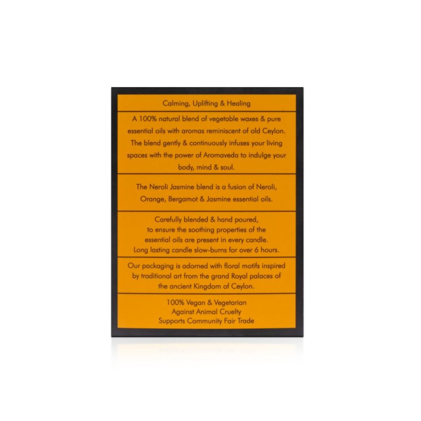 NEROLI JASMINE Aromaveda Natural Candle 50g