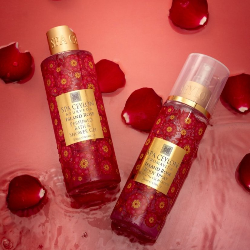 Parfémovaný Koupelový a Sprchový Gel ISLAND ROSE 250ml