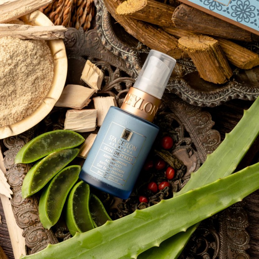 Pokročilá denní pleťová esence proti znečištění SKIN DESTRESS - ASHWAGANDHA 30 ml