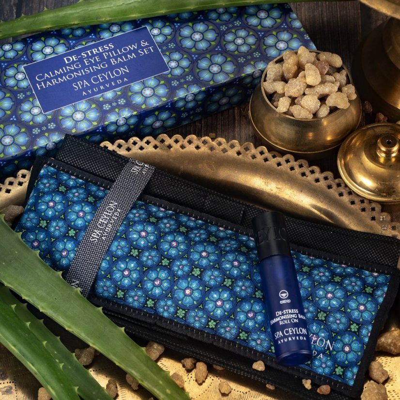 Calming Eye Pillow & Harmonising Balm Set DE-STRESS