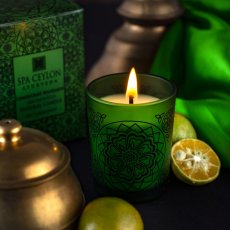 LEMONGRASS MANDARIN Aromaveda Přírodní Svíčka 50g