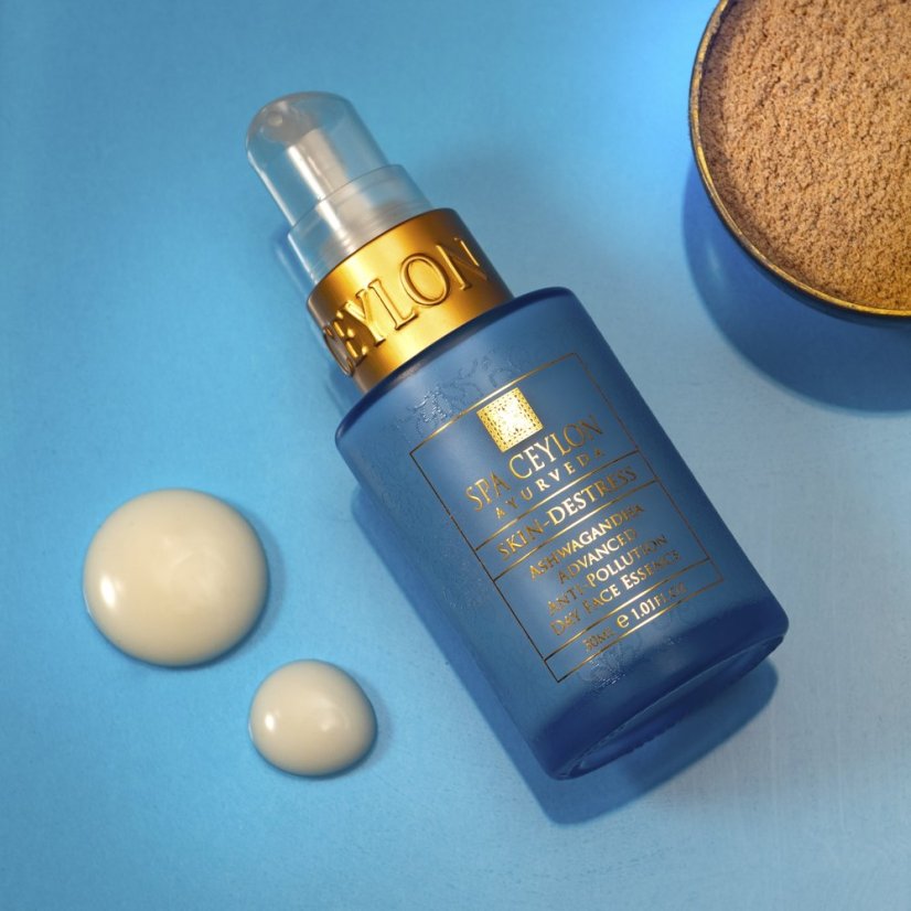 Pokročilá denní pleťová esence proti znečištění SKIN DESTRESS - ASHWAGANDHA 30 ml