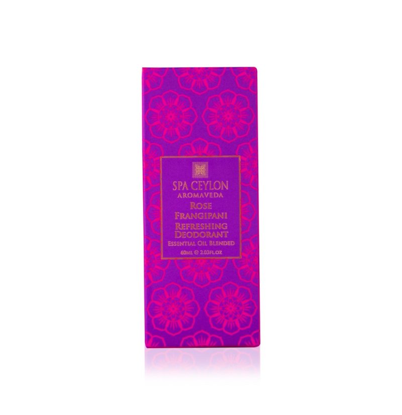 Refreshing Deodorant Rose Frangipani -Eau de Ceylon 60ml