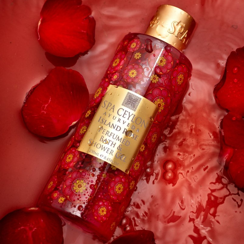 Parfémovaný Koupelový a Sprchový Gel ISLAND ROSE 250ml