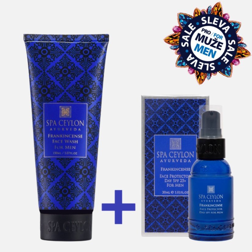 Sada pro Muže OCHRANA & OSVĚŽENÍ (Čistící Gel na Obličej + Pleťový Krém SPF 25+)