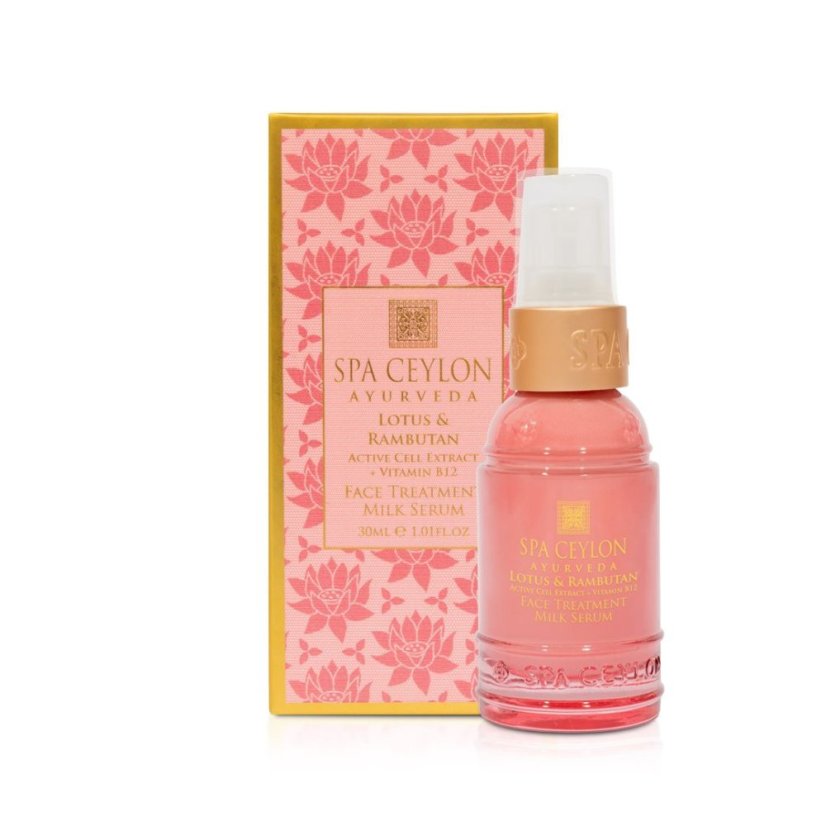 Mléčné sérum na obličej s výtažkem z aktivních buněk + vitaminem B12 -  Lotus & Rambutan  30 ml