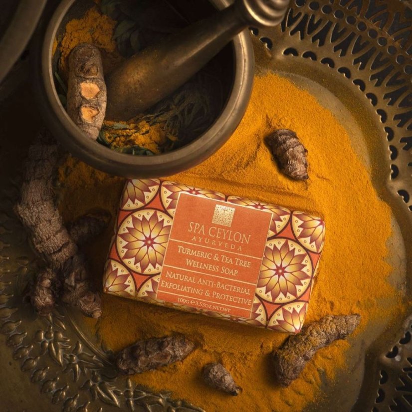 Antibakteriální Exfoliační Wellness Mýdlo Turmeric and Tea Tree 100g