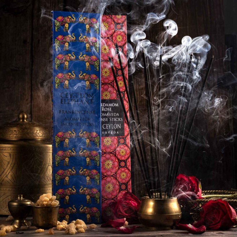 CARDAMOM ROSE Aromaveda Vonné Tyčinky