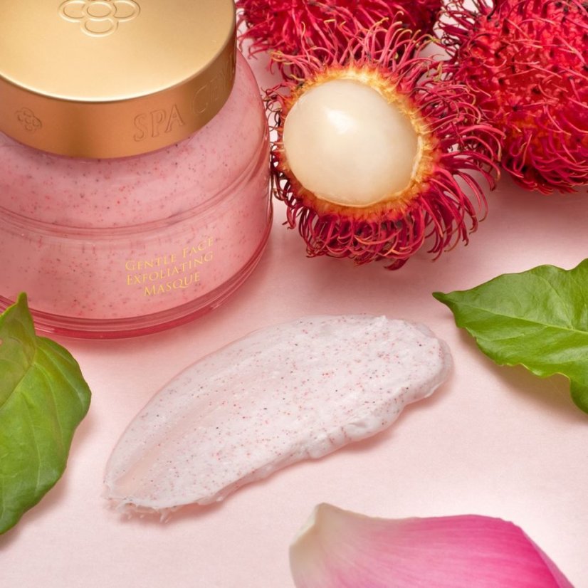 Jemná exfoliační maska na obličej Lotus & Rambutan 100g