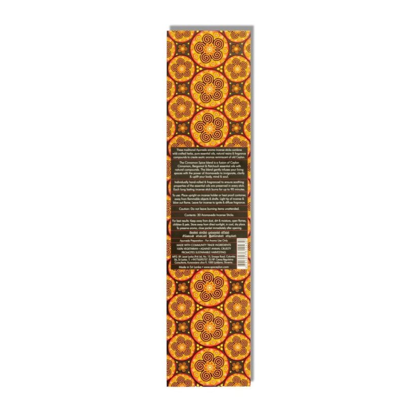 Aromaveda Incense Sticks Cinnamon Spice