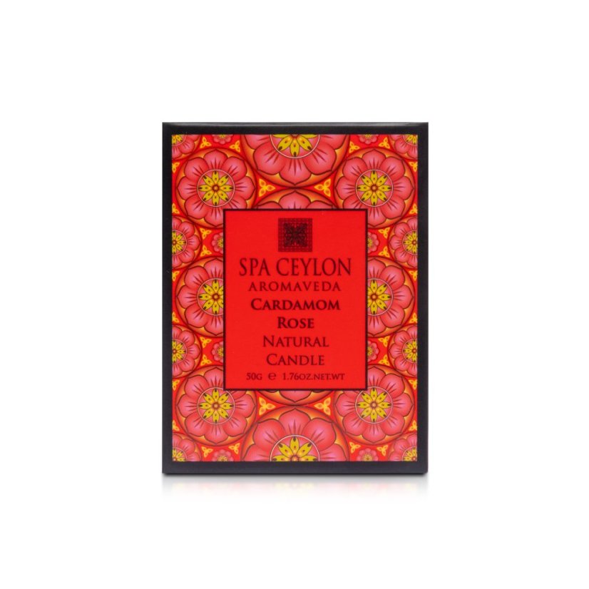 CARDAMOM ROSE Aromaveda Přírodní Svíčka 50g