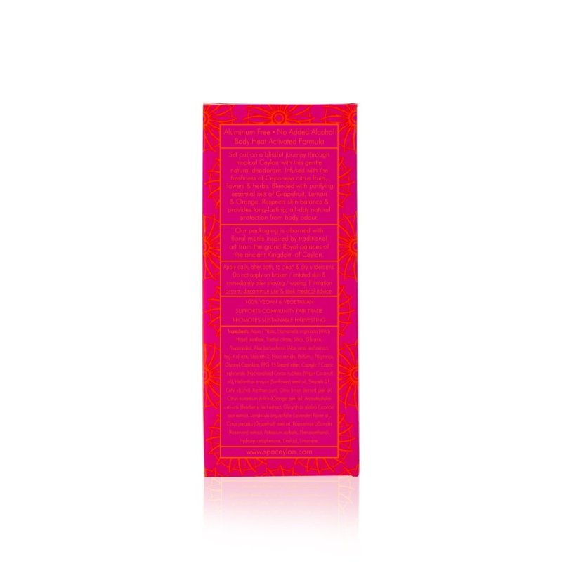 Osvěžující Deodorant Grapefruit Blossom Eau de Ceylon 60ml