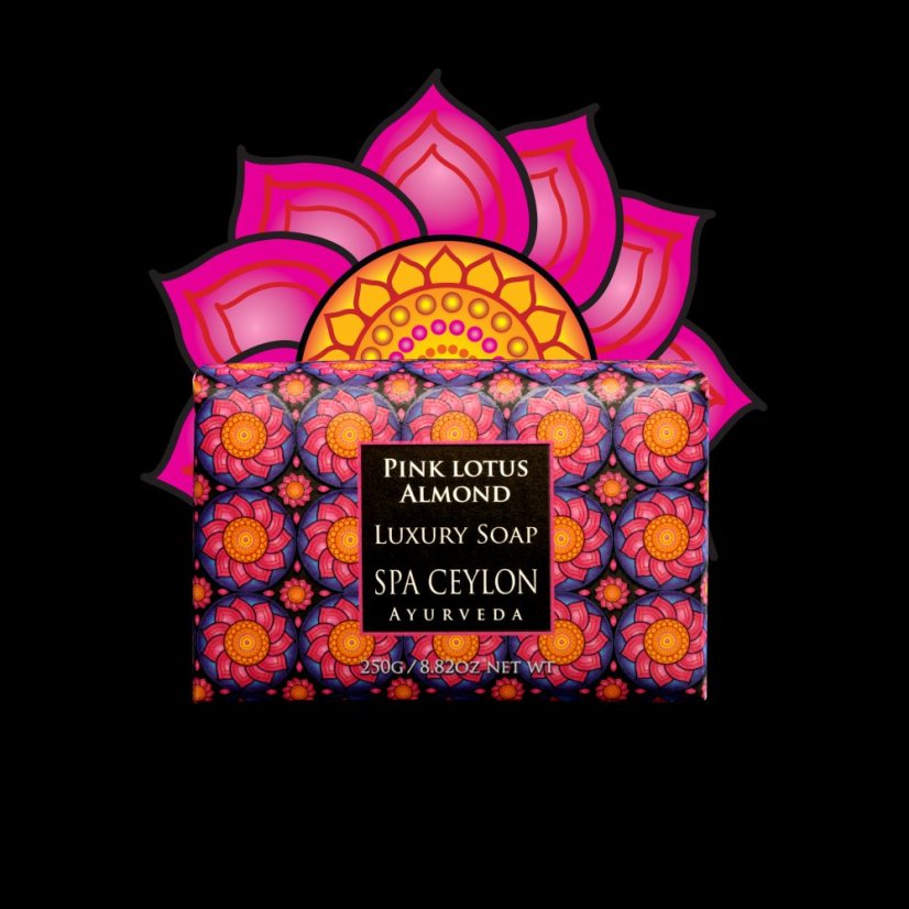 Luxusní Mýdlo PINK LOTUS ALMOND 250g