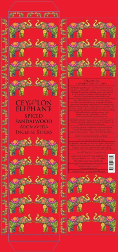 Aromaveda Vonné Tyčinky ELEPHANT SPICED SANDALWOOD