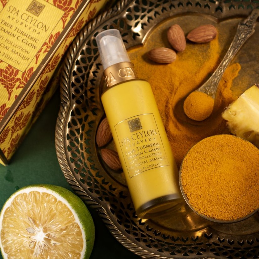 TRUE TURMERIC Anti-Pollution Gelová Maska na Obličej s Vitamínem C 60ml