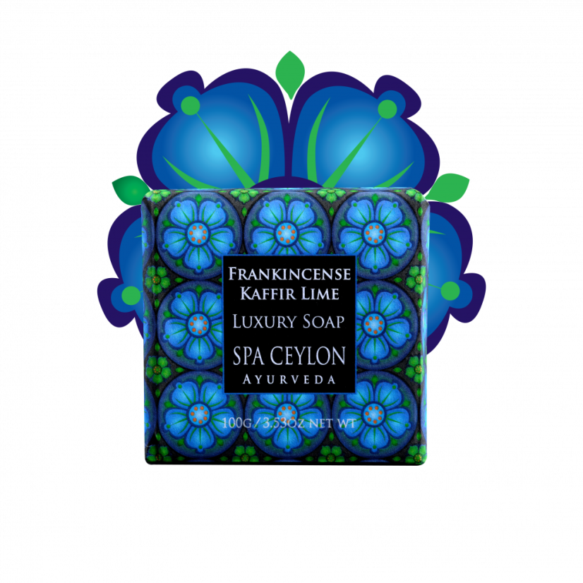 Luxury Soap  FRANKINCENSE KAFFIR LIME 100g