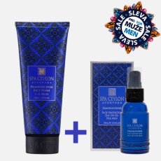 Sada pro Muže OCHRANA & OSVĚŽENÍ (Čistící Gel na Obličej + Pleťový Krém SPF 25+)