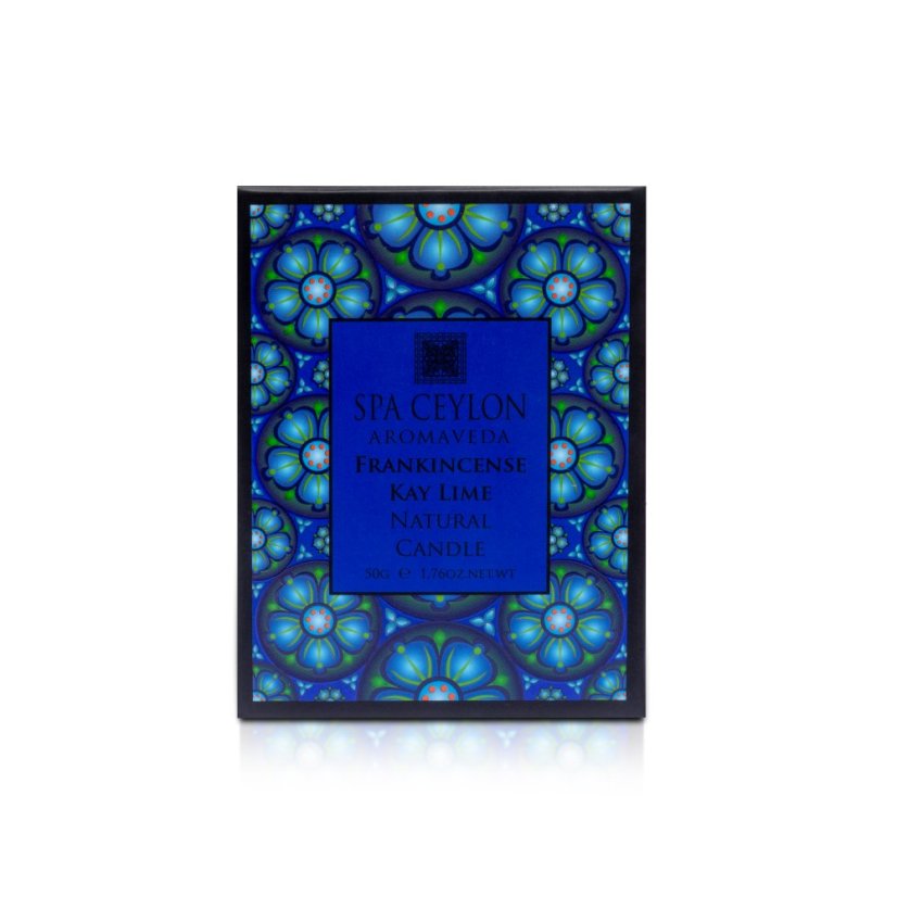 FRANKINCENSE KAFFIR LIME  Aromaveda Natural Candle 50g