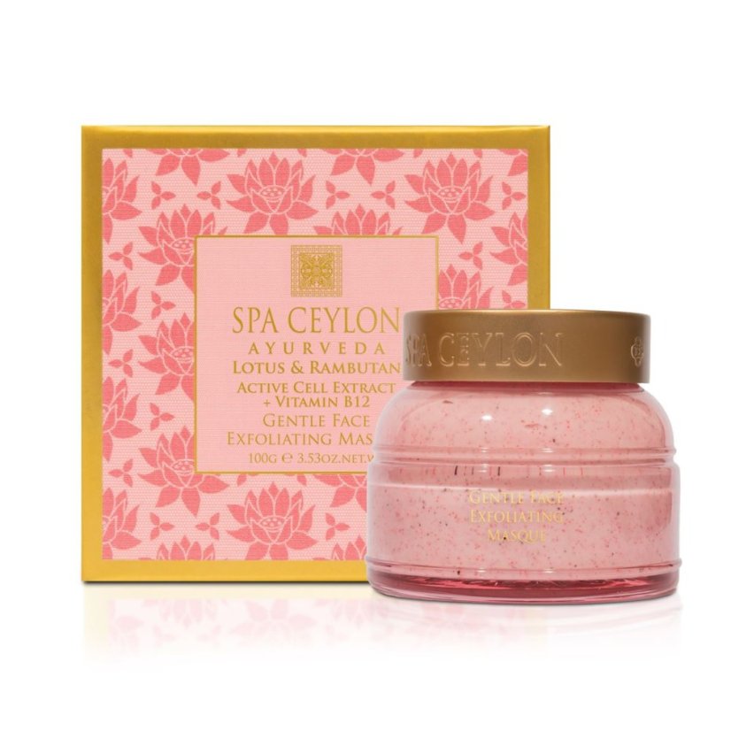 Jemná exfoliační maska na obličej Lotus & Rambutan 100g